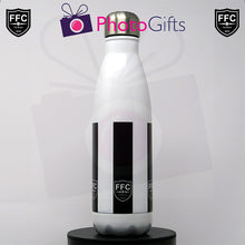 Load image into Gallery viewer, FFC 500ml White Insulated Bottle - Striped Design