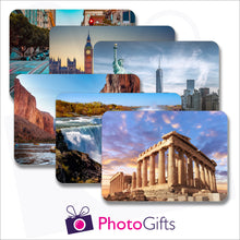 Load image into Gallery viewer, Pack of six individually personalised placemats with your own choice of image as produced by Photogifts.co.uk