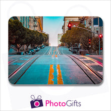 Load image into Gallery viewer, An individually personalised placemat with your own choice of image as produced by Photogifts.co.uk