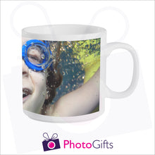 Load image into Gallery viewer, Personalised 6oz smug mug with your own choice of image on the mug as produced by Photogifts.co.uk