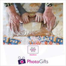Load image into Gallery viewer, Personalised A3 jigsaw with your own choice of image. Breaks down into 221 pieces. As produced by Photogifts.co.uk
