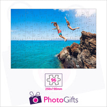 Load image into Gallery viewer, Personalised A4 jigsaw with your own choice of image. Breaks down into 96 pieces . As produced by Photogifts.co.uk