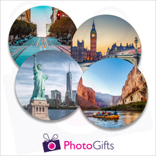 Load image into Gallery viewer, Four individually personalised placemats with your own choice of image as produced by Photogifts.co.uk