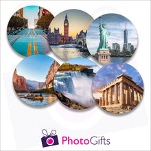 Load image into Gallery viewer, Six individually personalised placemats with your own choice of image as produced by Photogifts.co.uk