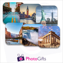 Load image into Gallery viewer, Six individually personalised placemats with your own choice of image as produced by Photogifts.co.uk