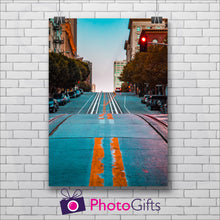 Load image into Gallery viewer, Portrait print of a road as printed by Photogifts.co.uk
