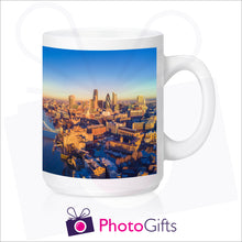 Load image into Gallery viewer, personalised mighty 15oz white mug with your own choice of image printed on the mug as produced by Photogifts.co.uk
