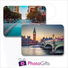 Load image into Gallery viewer, Pack of two individually personalised placemats with your own choice of image as produced by Photogifts.co.uk
