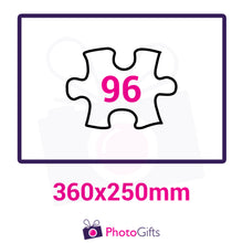 Load image into Gallery viewer, Personalised A3 jigsaw with your own choice of image. Breaks down into 96 pieces. As produced by Photogifts.co.uk
