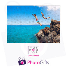 Load image into Gallery viewer, Personalised A4 jigsaw with your own choice of image. Breaks down into 96 pieces . As produced by Photogifts.co.uk
