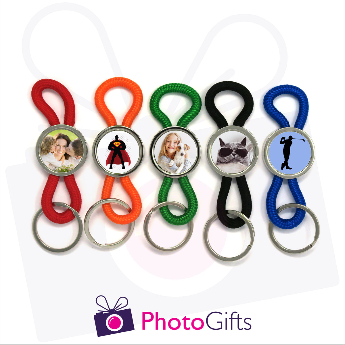 Rope Keyring Personalised Keyrings Photogifts