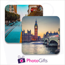 Load image into Gallery viewer, Two individually personalised placemats with your own choice of image as produced by Photogifts.co.uk
